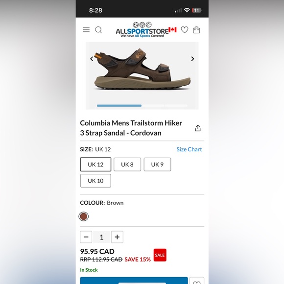 Nwt Columbia Brown Trailstorm Hiker Sandals - Picture 3 of 8